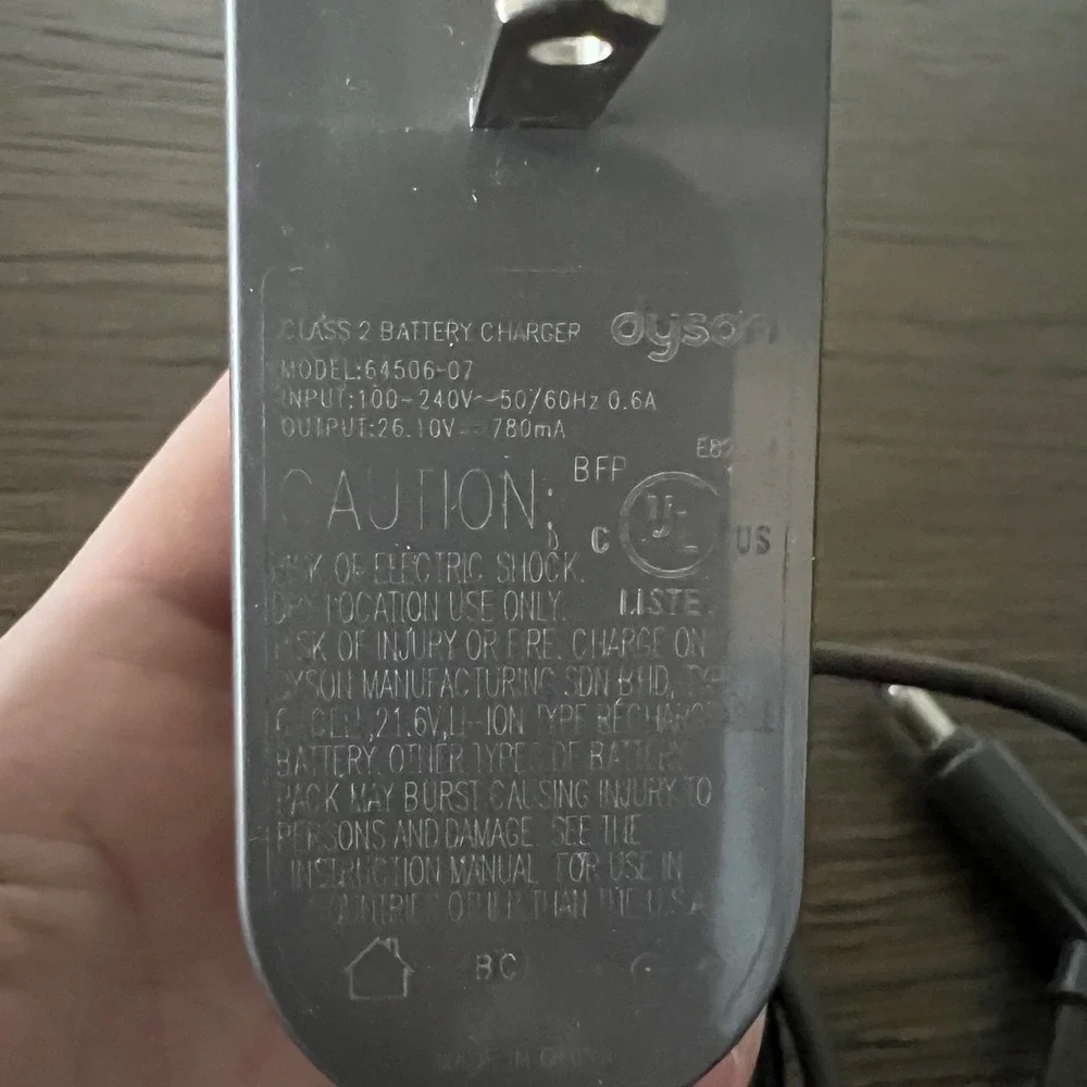 Dyson Class 2 Battery Charger Model 6450607 Power Adapter Cord Tested &‎ Works X
